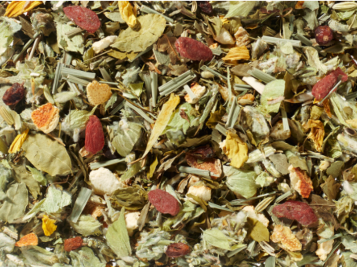 Herbal tea mountain peak