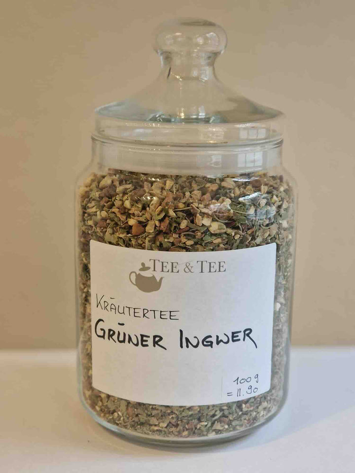 Green ginger herbal tea