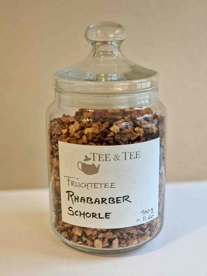 Früchtetee Rhabarber Schorle